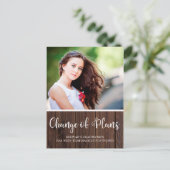 Carte Postale Report de la graduation du bois rustique (Debout devant)