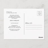 Carte Postale Report minimum du Mariage Modifier la date (Dos)