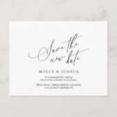 Carte Postale Report simple et Faire-part de mariage minimal (Devant)