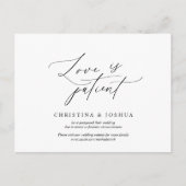 Carte Postale Report simple et Faire-part de mariage minimal (Devant)
