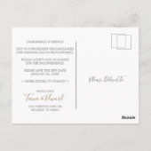 Carte postale reportée du Mariage de modification  (Dos)