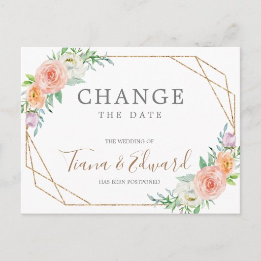 Carte postale reportée du Mariage de modification  (Devant)