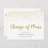 Carte postale reportée du Mariage de modification  (Devant / Derrière)