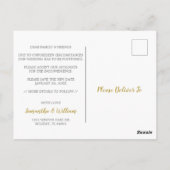 Carte postale reportée du Mariage de modification  (Dos)