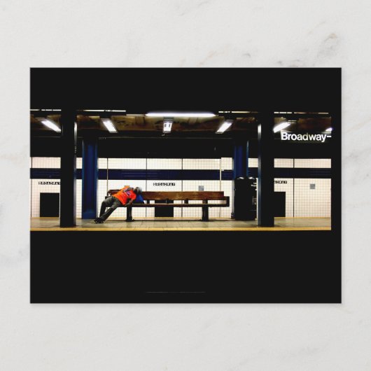 Carte Postale Repos sur Broadway (Devant)