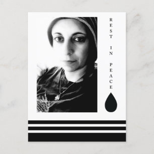 Carte Postale repose en paix goutte de déchirure