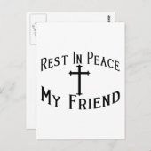 Carte Postale Repose en paix, mon ami (Devant / Derrière)