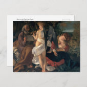Carte Postale Repose pendant la fuite en Égypte par Caravage Pos (Devant / Derrière)