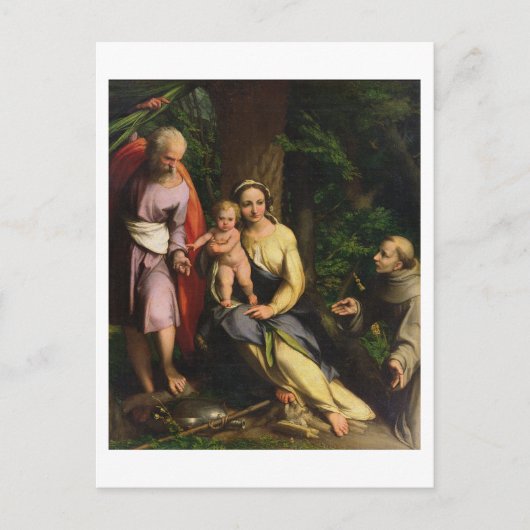 Carte Postale Repose sur le vol en Egypte, c.1515 (huile sur can (Devant)