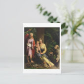 Carte Postale Repose sur le vol en Egypte, c.1515 (huile sur can (Debout devant)