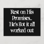 CARTE POSTALE "REPOSE SUR SES PROMESSES" (Devant)