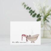 CARTE POSTALE "repose tes membres" bonhomme de nei (Debout devant)