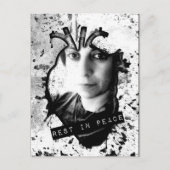 Carte Postale reposer en paix coeur anatomique (Devant)