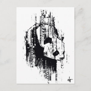 Carte Postale REPOSEZ le "code de panda "
