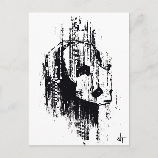 Carte Postale REPOSEZ le "code de panda " (Devant)
