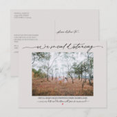 Carte Postale Repostage Mariage Distances Sociales Pale Mauve (Devant / Derrière)