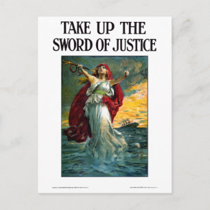 Carte Postale Reprendre l'épée de la justice