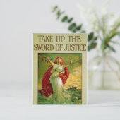 Carte Postale Reprendre l'épée de la justice par Bernard Partrid (Debout devant)