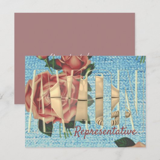 Carte Postale Représentant d'Avon (Devant / Derrière)