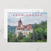 Carte postale représentant le château de Bran en R (Devant / Derrière)