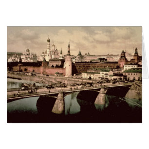 Carte postale représentant le Kremlin, Moscou