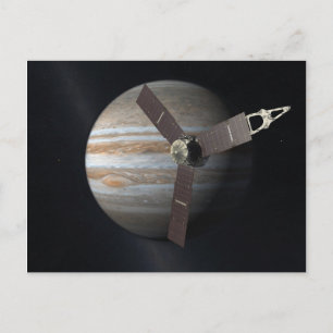 Carte Postale Représentation artistique de JUNO orbiter à Jupite