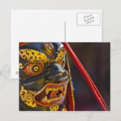 Carte Postale Représentation de danse masquée au Festival Tshech (Devant / Derrière)