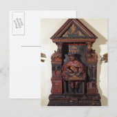 Carte Postale Representation de St Crispin à son établi (Devant / Derrière)
