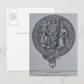 Carte Postale Représentation d'Edward le Prince Noir (Devant / Derrière)