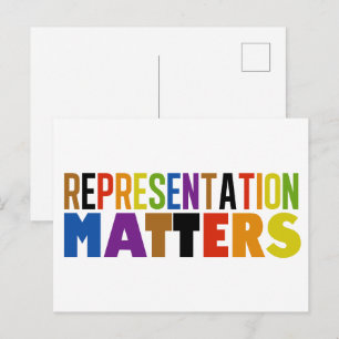 Carte Postale Représentation Fait Une Différence Arc-en-ciel Div