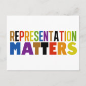 Carte Postale Representation Matters Rainbow Diversity (Devant)