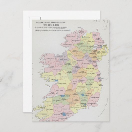 Carte Postale Représentation parlementaire | Irlande (Devant / Derrière)