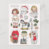 Carte postale Reproduction de poupées en papier de (Devant)