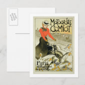 Carte Postale Reproduction d'une affiche publicitaire Comiot Mot (Devant / Derrière)