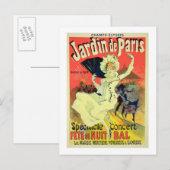 Carte Postale Reproduction d'une affiche publicitaire du 'Jardin (Devant / Derrière)