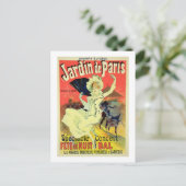 Carte Postale Reproduction d'une affiche publicitaire du 'Jardin (Debout devant)
