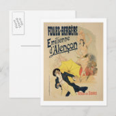 Carte Postale Reproduction d'une affiche publicitaire "Emile d'A (Devant / Derrière)