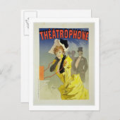 Carte Postale Reproduction d'une affiche publicitaire 'Théâtre (Devant / Derrière)