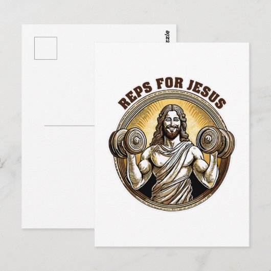 Carte Postale Reps pour Jésus (Devant / Derrière)