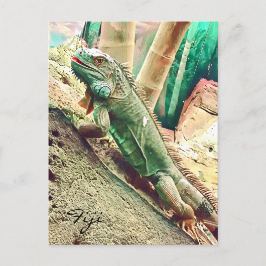 Carte Postale Reptile de lézard fidjien (Devant)