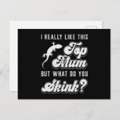 Carte Postale Reptile Lizard Gecko Reptiles Animal drôle Cadeau (Devant / Derrière)