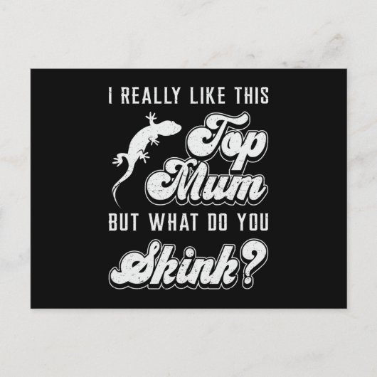 Carte Postale Reptile Lizard Gecko Reptiles Animal drôle Cadeau (Devant)