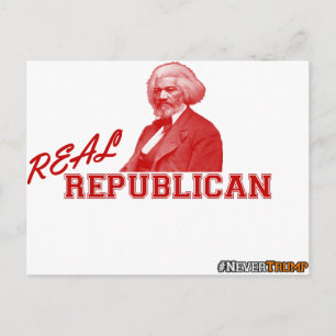 Carte Postale Républicain réel, Frederick Douglass, jamais Trump