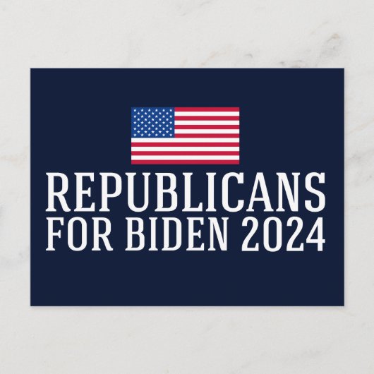 Carte Postale Républicains pour Biden 2024 (Devant)