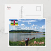 Carte Postale République centrafricaine - Bangui - Ubangi (Devant / Derrière)