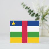 Carte Postale République centrafricaine Drapeau CF (Debout devant)