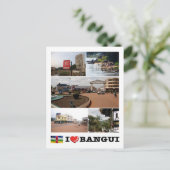 Carte Postale République centrafricaine - I Love Bangui - (Debout devant)