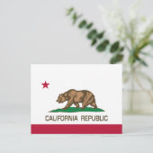 Carte Postale République de Californie (drapeau d'État) (Debout devant)