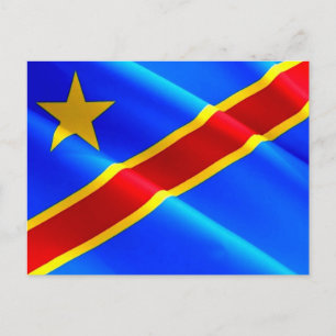 Carte Postale République démocratique du Congo - Drapeau