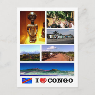 Carte Postale République démocratique du Congo - I Love -